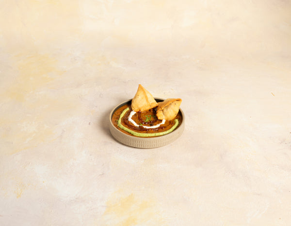 Samosa and Channa Burmese