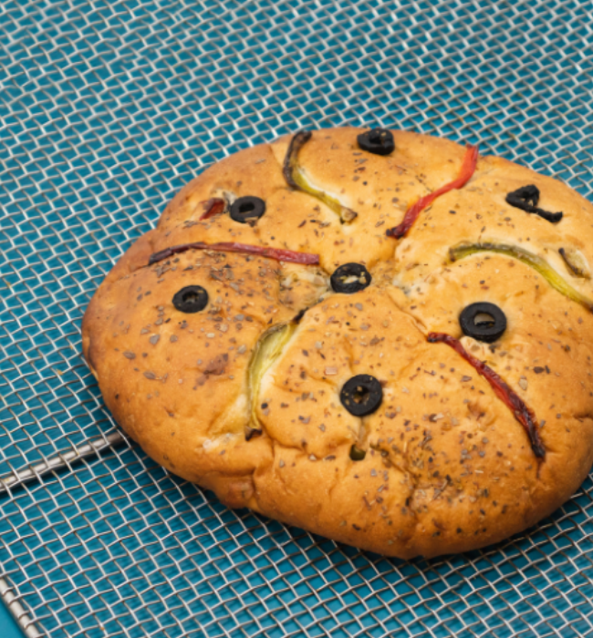 Bell Pepper & Olive Focaccia