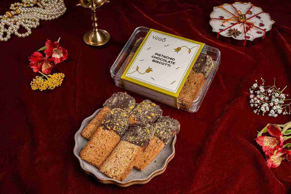 Pistachio Chocolate Biscotti
