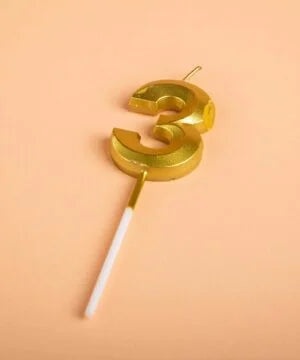 Numeric Candles Gold