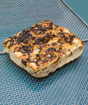 Onion garlic foccacia